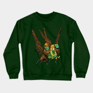 Dorothy with Flying Monkeys, Wizard of Oz Crewneck Sweatshirt